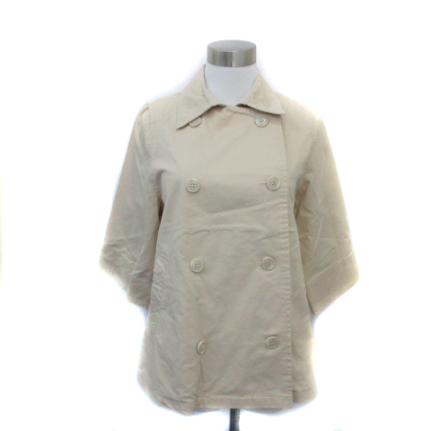 マーキュリーデュオ Mercuryduo コート スプリング ミドル丈 七分袖 ダブルボタン F ピンクベージュ Ys13 レディース 171 ベクトルパーク