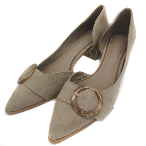 ランダ Randa パンプス サイドオープン ハイヒール チャンキーヒール ポインテッドトゥ Ll ライトブラウン 薄茶 Ym3 レディース 171 ベクトルパーク