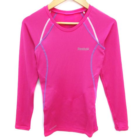 リーボック Reebok スポーツウェア トレーニングウェア Tシャツ カットソー タイト 長袖 Uネック 切替 メッシュ ロゴプリント S ピンク Ff30 レディース 171 ベクトルパーク リーボック Reebok スポーツウェア トレーニングウェア Tシャツ カットソー タイト 長袖 Uネック 切替 メッシュ ロゴプリント S ピンク Ff30 レディース 171 ベクトルパーク