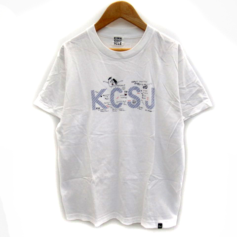 木梨サイクル Kinashi Cycle Tシャツ カットソー 半袖 クルーネック プリント S 白 ホワイト Sy29 メンズ 171 ベクトルパーク