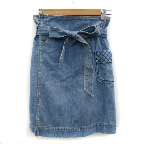 ミミ ロジャー Mimi Roger スカート フレア ミニ丈 ウエストリボン 0 ライトブルー Yk24 レディース 171 ベクトルパーク