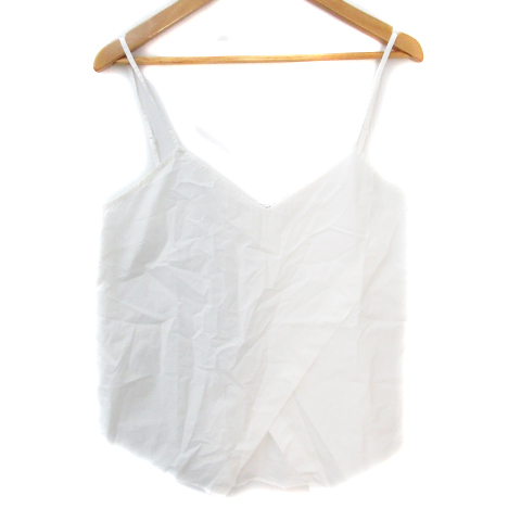 デレクラム Derek Lam ニット カットソー 長袖 Vネック キャミソール 2点セット ウール 切替 ストライプ柄 2 白 紺 ホワイト ネイビー Ff レディース 171 ベクトルパーク