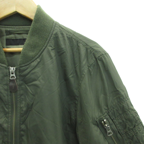 ユニクロ Uniqlo ジャケット Ma 1 ブルゾン ミドル丈 ジップアップ 無地 ナイロン Xs カーキ Ys2 レディース 171 ベクトルパーク