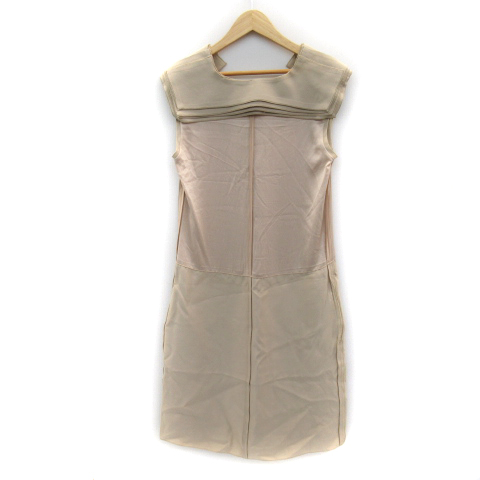 ボッテガヴェネタ Bottega Veneta ワンピース ロング丈 ノースリーブ Vネック ベージュ Yk19 レディース 171 ベクトルパーク