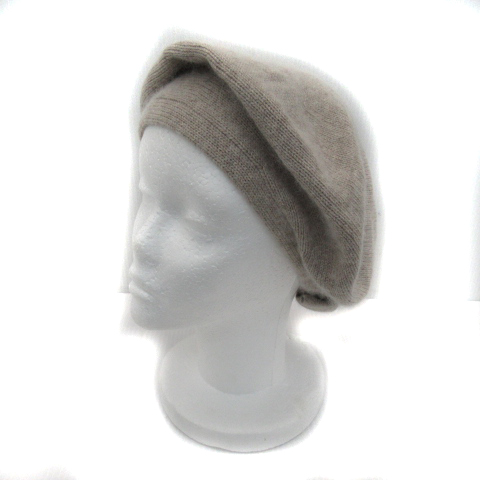 ノーリーズ Nolley S 帽子 ベレー帽 ニット帽 ニットキャップ ナイロン混 アンゴラ混 リボン ベージュ Yk6 レディース 171 ベクトルパーク