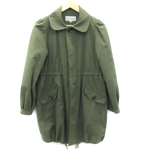 ギャミヌリィ Gaminerie コート ミリタリー スプリング ロング丈 ラウンドカラー M カーキ Sm19 レディース 171 ベクトルパーク