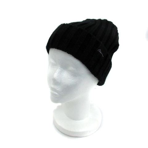 未使用品 アズールバイマウジー Azul By Moussy 帽子 ニット帽 ニットキャップ 無地 F 黒 ブラック Ys44 レディース 171 ベクトルパーク