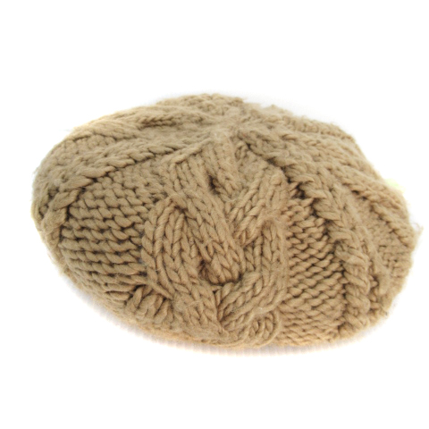 アズールバイマウジー Azul By Moussy 帽子 ベレー バスク ニット ケーブル編み F ベージュ Ff33 レディース 171 ベクトルパーク