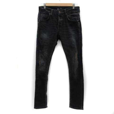 ザラマン Zara Man パンツ デニム ジーンズ スキニー ロング丈 ボタンフライ ダメージ加工 38 ダークインディゴ Yk19 メンズ 171 ベクトルパーク ザラマン Zara Man パンツ デニム ジーンズ スキニー ロング丈 ボタンフライ ダメージ加工 38 ダークインディゴ Yk19 メンズ 171 ベクトルパーク