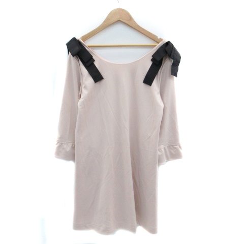 ハニーサロンバイフォピッシュ Honeysalon By Foppish チュニック ラウンドネック 七分袖 リボン F ピンク 黒 ブラック Ho17 レディース 171 ベクトルパーク ハニーサロンバイフォピッシュ Honeysalon By Foppish チュニック ラウンドネック 七分袖 リボン F ピンク 黒 ブラック Ho17 レディース 171 ベクトルパーク