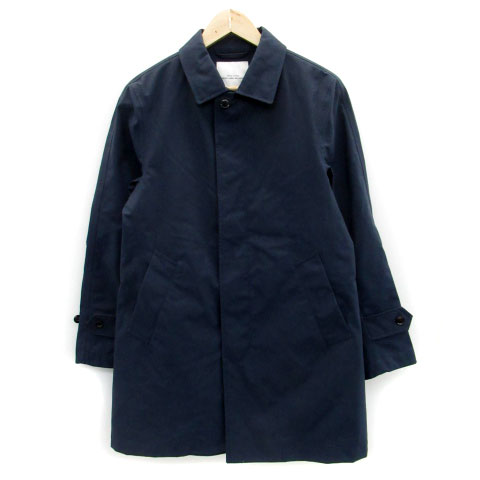 グリーンレーベルリラクシング ユナイテッドアローズ Green Label Relaxing コート ステンカラー スプリング ミドル丈 ライナー付き ナイロン S ネイビー 紺 Ms2 メンズ 171 ベクトルパーク