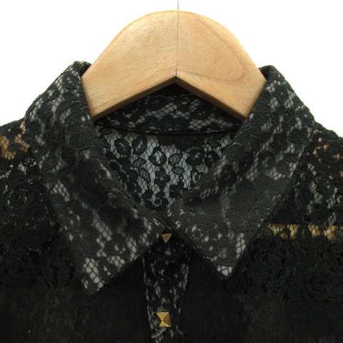 クチュールバイロジータ Couture By Rojita ワンピース ミニ丈 七分袖 シースルー レース 黒 ブラック Yk33 レディース 171 ベクトルパーク