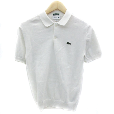 ラコステ Lacoste ポロシャツ 半袖 ワッペン Xxs ホワイト 白 Ym39 レディース 171 ベクトルパーク