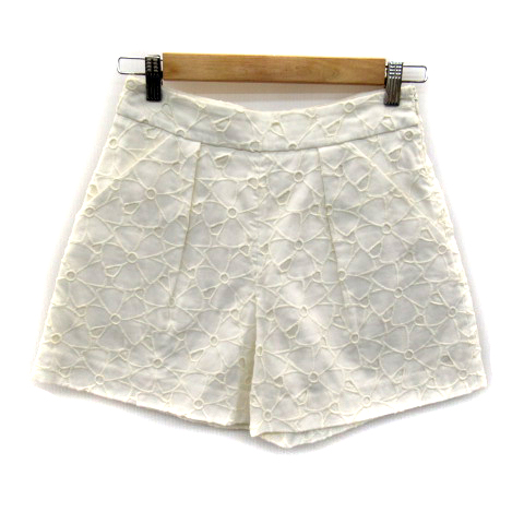 マルティニーク Martinique パンツ キュロット ショート 短パン 花柄 刺繍 1 オフホワイト 白 Sy21 レディース 171 ベクトルパーク