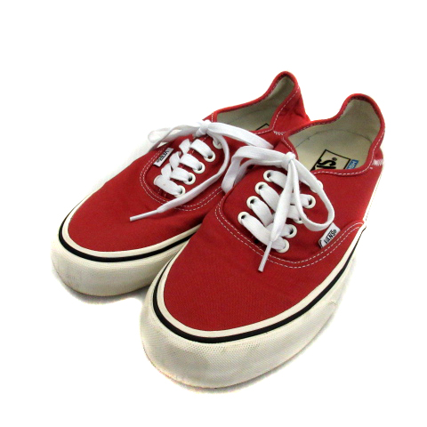 バンズ Vans Authentic オーセンティック シューズ スニーカー ローカット ウルトラクッシュ キャンバス 26 0 赤 レッド 白 ホワイト Ys1 メンズ レディース 171 ベクトルパーク