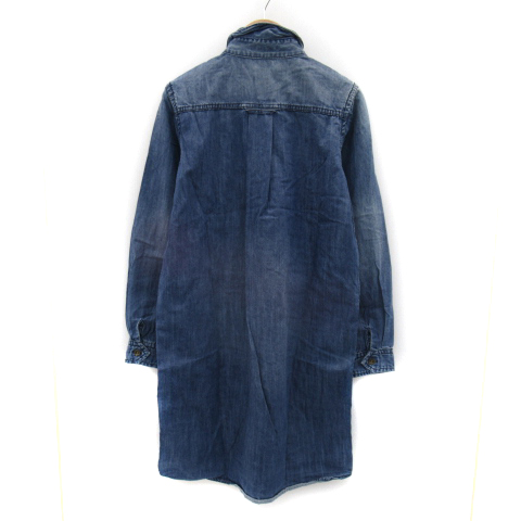 アルアバイル Allureville ワンピース ひざ丈 長袖 デニム 無地 2 ブルー Yk44 レディース 171 ベクトルパーク