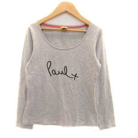 ポールバイポールスミス Paul By Paul Smith Tシャツ カットソー ラウンドネック 長袖 ロゴプリント M グレー 黒 ブラック Ho35 レディース 171 ベクトルパーク ポールバイポールスミス Paul By Paul Smith Tシャツ カットソー ラウンドネック 長袖 ロゴプリント M グレー 黒 ブラック Ho35 レディース 171 ベクトルパーク