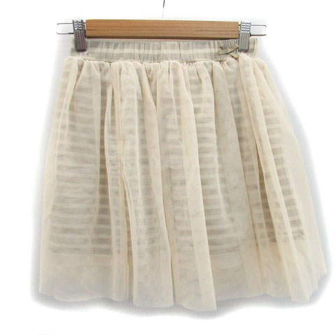 アングリッド Ungrid チュールスカート ミニ丈 ボーダー柄 F ベージュ Ms30 レディース 171 ベクトルパーク アングリッド Ungrid チュールスカート ミニ丈 ボーダー柄 F ベージュ Ms30 レディース 171 ベクトルパーク