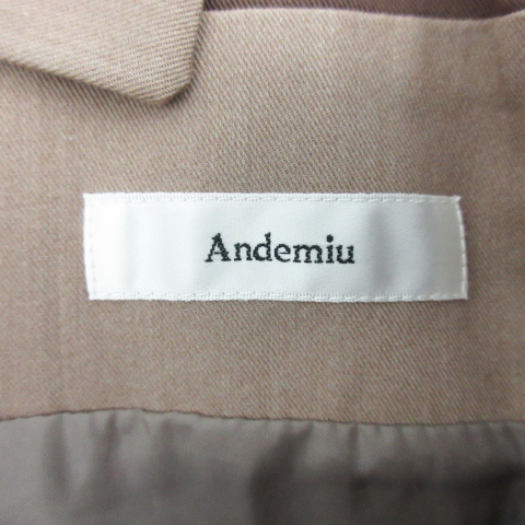 アンデミュウ Andemiu ジャンパースカートワンピース マキシ丈 ロング丈 タイト ベルト付き F ベージュ 茶 ブラウン Ys26 レディース 171 ベクトルパーク