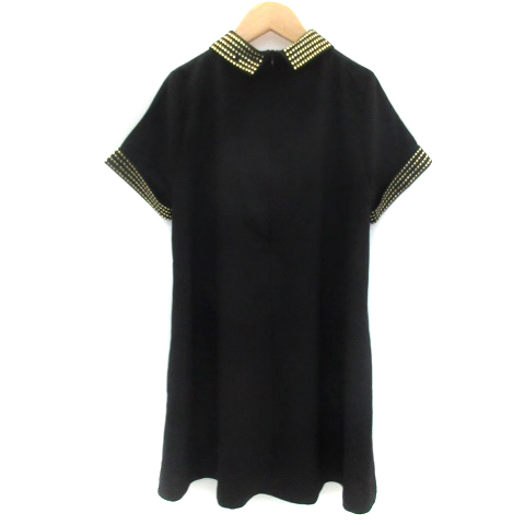 ジュエティ Jouetie ワンピース ミニ丈 半袖 スタッズ M ブラック 黒 Ym12 レディース 171 ベクトルパーク