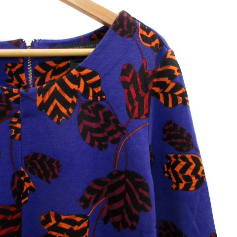 MARC BY MARC JACOBS 長袖ワンピース マルチカラー 総柄 XS MARC BY MARC JACOBS 長袖ワンピース マルチカラー 総柄 XS