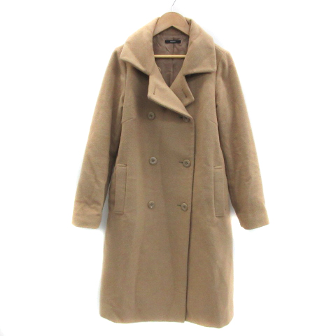ロッソ Rosso アーバンリサーチ Pコート ピーコート ロング丈 無地 ウール F ライトブラウン Ys21 レディース 171 ベクトルパーク