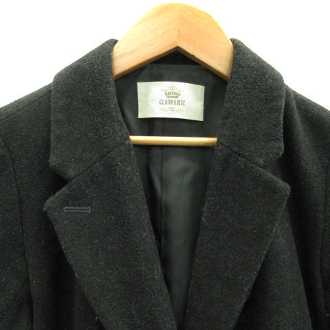 チャオパニック Ciaopanic チェスターコート ロング丈 無地 ウール F ダークグレー Yk39 レディース 171 ベクトルパーク