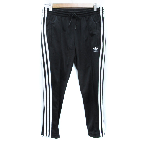 アディダスオリジナルス Adidas Originals スポーツウェア ジャージ トラックパンツ テーパードパンツ イージーパンツ 七分丈 ロゴ刺繍 サイドライン 大きいサイズ Ot モノトーン 白 黒 ホワイト ブラック Ff19 レディース 171 ベクトルパーク