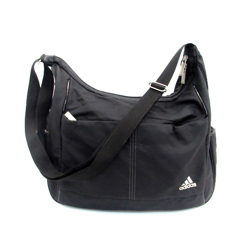アディダス Adidas ショルダーバッグ メッセンジャーバッグ 斜め掛け ナイロン 黒 ブラック Ho1 メンズ レディース 171 ベクトルパーク