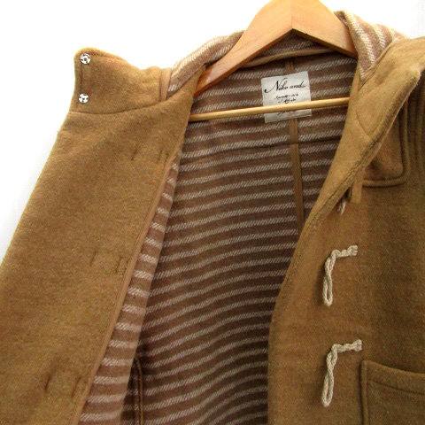 ニコアンド Niko And ダッフルコート ショート丈 フード付き ウール 茶色 ブラウン Ho6 レディース 171 ベクトルパーク