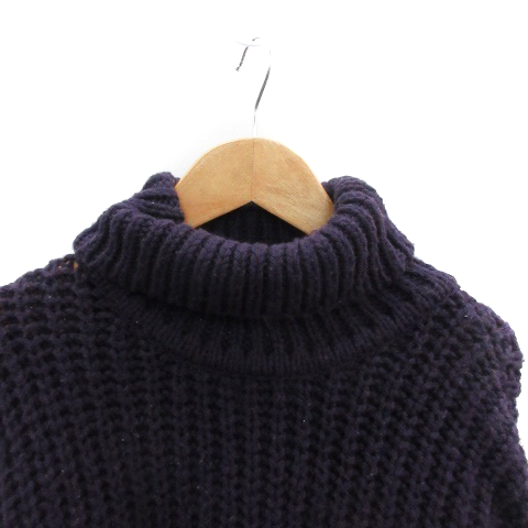 ザラマン Zara Man ニット セーター 長袖 タートルネック オーバーサイズ パープル 紫 Ym30 メンズ 171 ベクトルパーク