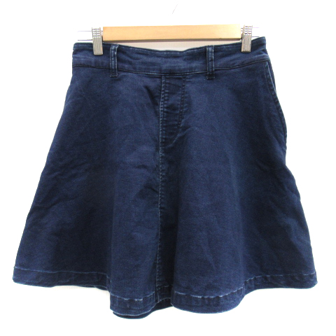 グリーンレーベルリラクシング ユナイテッドアローズ Green Label Relaxing デニムスカート フレアスカート ミニ丈 無地 インディゴ Yk23 レディース 171 ベクトルパーク