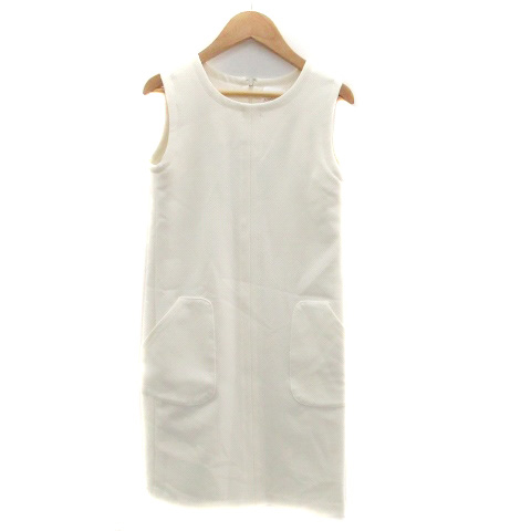 アナナ Anana ワンピース ラウンドネック ノースリーブ ひざ丈 オフホワイト Ho21 レディース 171 ベクトルパーク