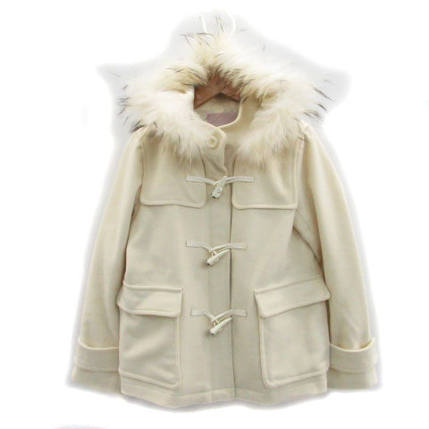 トランテアン ソン ドゥ モード 31 Sons De Mode ダッフルコート ショート丈 ファー ウール 36 ホワイト 白 Ms15 レディース 171 ベクトルパーク