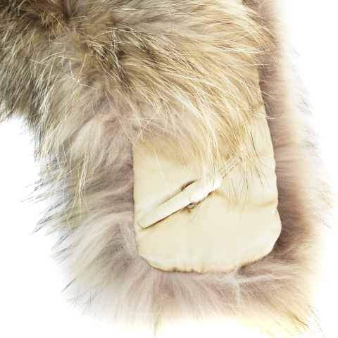 新品同様☆ルシェルブルー フォックスファーマフラー☆ティペット