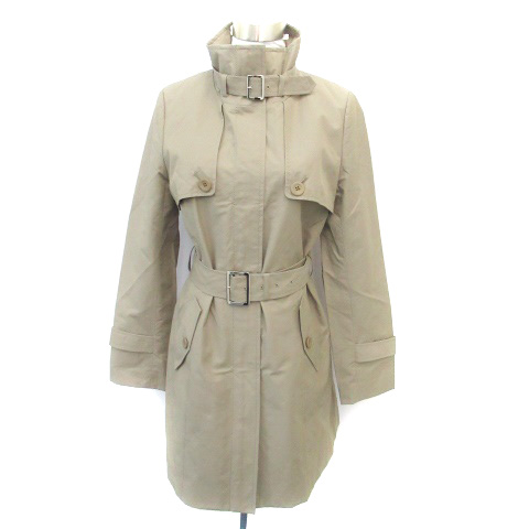ボッシュ Bosch トレンチコート スプリングコート スタンドカラー ロング丈 ベルト付き 40 グレー Ho8 レディース 171 ベクトルパーク