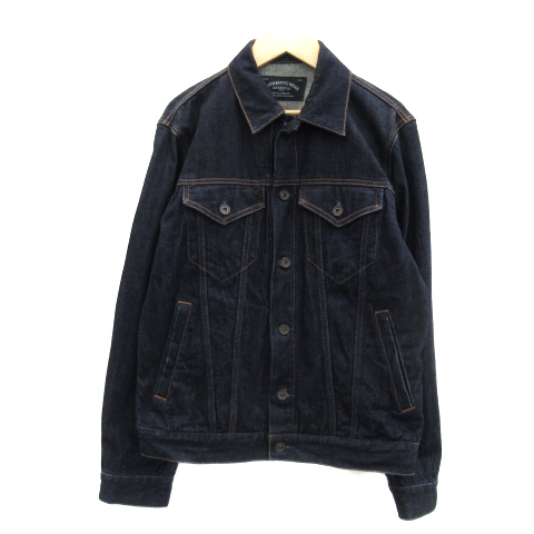 グリーンレーベルリラクシング ユナイテッドアローズ Green Label Relaxing デニムジャケット Gジャン ジージャン ミドル丈 無地 M ダークインディゴ Yk30 メンズ 171 ベクトルパーク