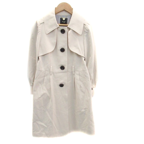 スウィングル Swingle トレンチコート スプリングコート 七分袖 ロング丈 1 ピンクベージュ Ho8 レディース 171 ベクトルパーク