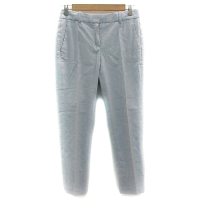 セオリー Theory テーパードパンツ スラックスパンツ アンクル丈 4 ライトブルー 水色 Ym1 レディース 171 ベクトルパーク