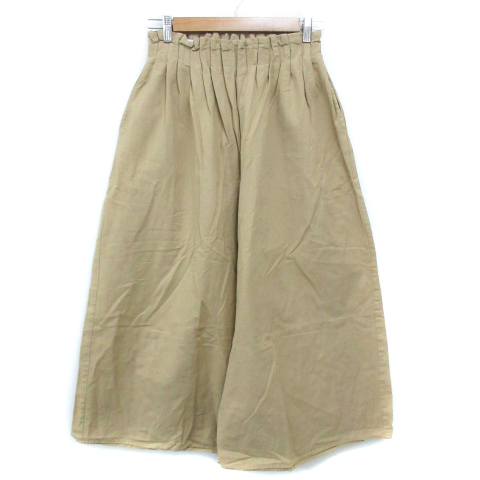 チャオパニック ティピー Ciaopanic Typy スカーチョ ガウチョパンツ ワイドパンツ イージー 七分丈 無地 リネン混 F ベージュ Ff3 レディース 171 ベクトルパーク