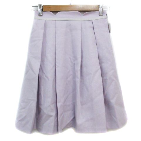 未使用品 ミッシュマッシュ Misch Masch プリーツスカート フレアスカート ひざ丈 ウール 無地 S ピンク Ff21 レディース 171 ベクトルパーク