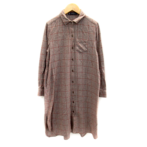 アズノウアズ 大きいサイズ 19 2way チェック柄 シャツ ワンピース 大きいサイズ】チェックでイエーOP | アズノゥアズオオラカ(AS