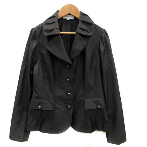 ラピーヌブランシュ LAPINE BLANCHE ジャケット オープンカラー ミドル  