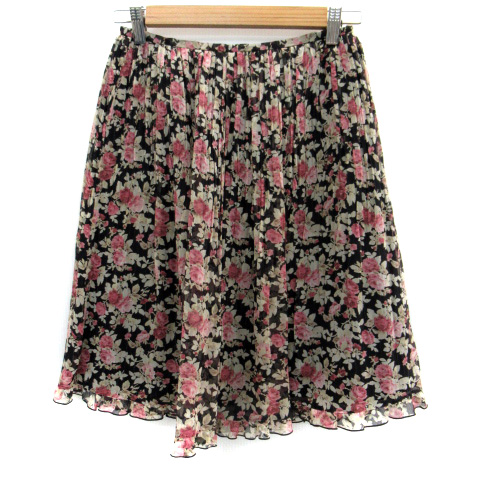 レストローズ花柄スカート L'EST ROSE 新品 タグ付き 14700円 レストローズ LEST 秋 冬