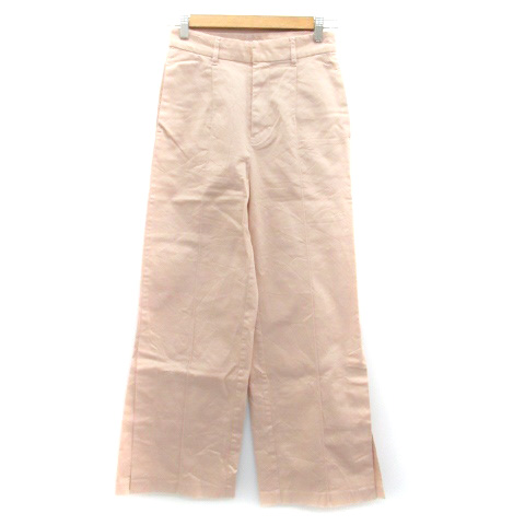 ルーニィ LOUNIE フレアパンツ ワイドパンツ ロング丈 スリット