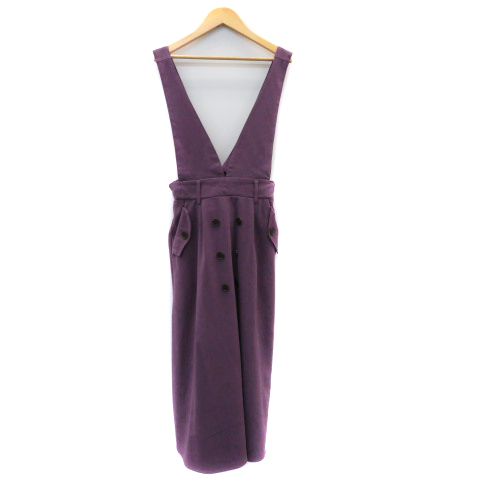 グレイル GRL ジャンパースカート ワンピース ロング丈 無地 M  