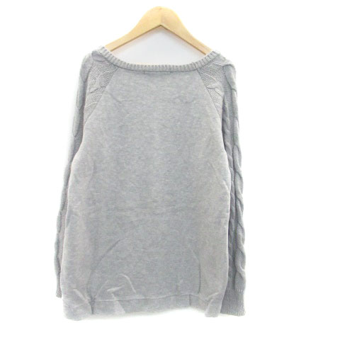 グレー ニット ラウンドネック 長袖 \u0026byP\u0026D - アンドバイピー\u0026ディー ニット セーター ラウンドネック 長袖