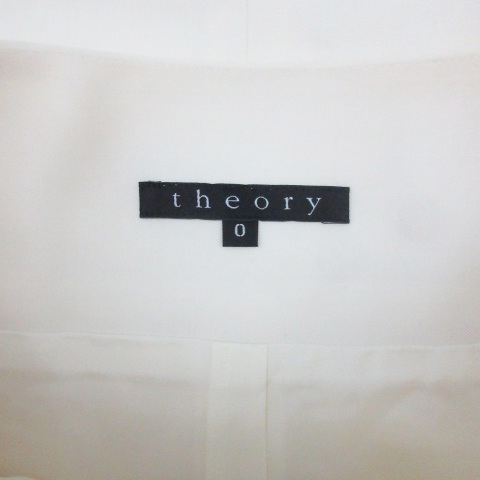 セオリー theory フレアスカート ミモレ丈 ウール 0 オフホワイト 白  