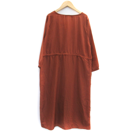 ピンクアドベ pink adobe シャツワンピース マキシ丈 ロング丈 長袖 V  