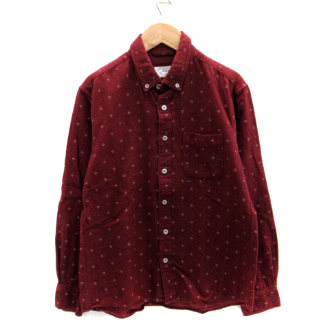 新品未使用タグ付きPLEATS PLEASE ワインレッド 長袖シャツ yohji yamamoto - Y's for men | FLAP POCKET SILK SHIRT / 長袖